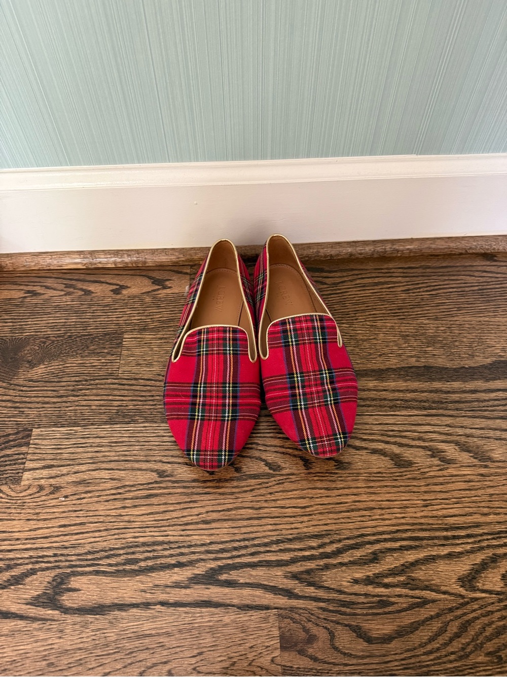 J. Crew Red Plaid Women's Loafers